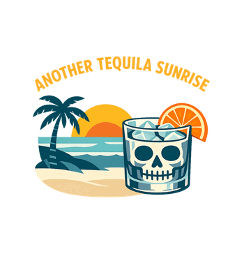 Another Tequila Sunrise Skull