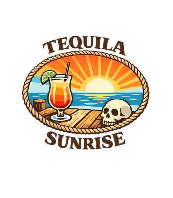 Tequila Sunrise Skull