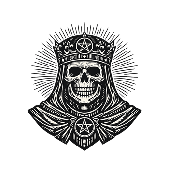 Crowned Skull Pentagram