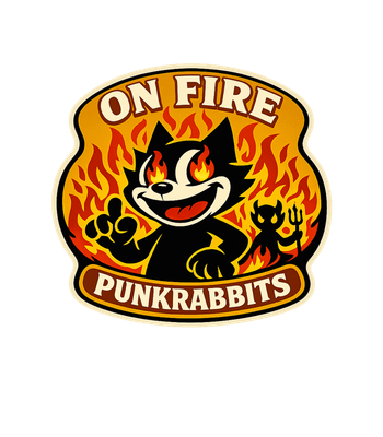On Fire Punkrabbits Cat
