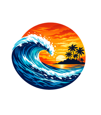 Ocean Wave Sunset
