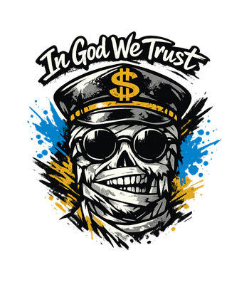Trust In Money Skull
