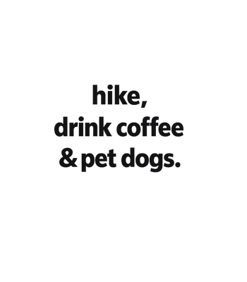 Hike Coffee Dogs Lifestyle