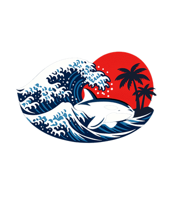 Orca Wave Sunset