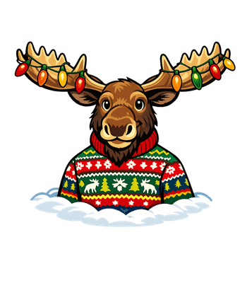 Ugly Christmas Moose