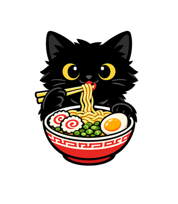 Black Cat Ramen Lover