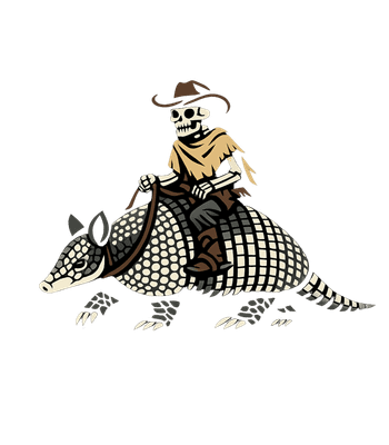 Skeleton Armadillo Rider