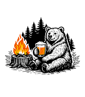 Camping Bear Beer