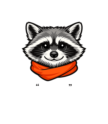 Happy Raccoon Graphic