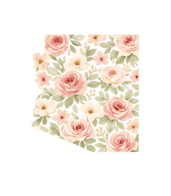 Arizona Floral State Map