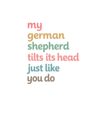 German Shepherd Head Tilt