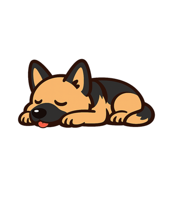 Sleeping German Shepherd