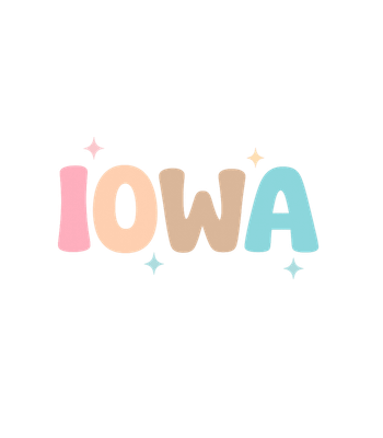 Colorful Iowa Pride