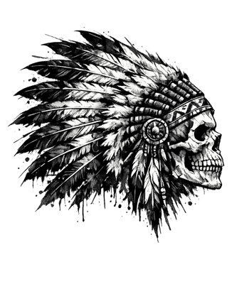 Skull Headdress Art