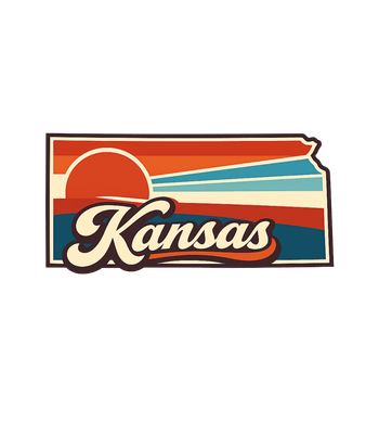 Retro Kansas Sunset