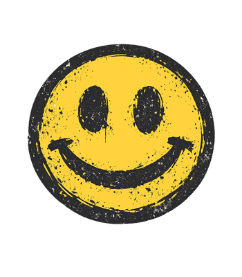 Distressed Smiley Face