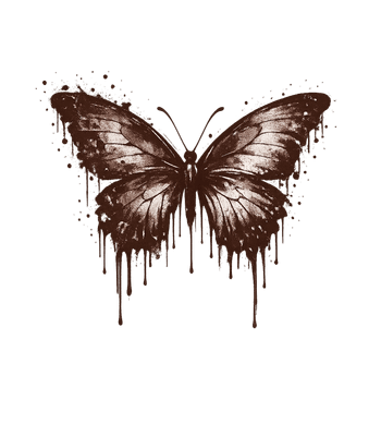 Dripping Butterfly Design
