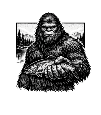 Bigfoot Fisherman Catch