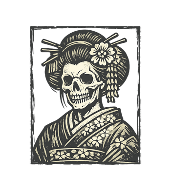 Geisha Skull Kimono