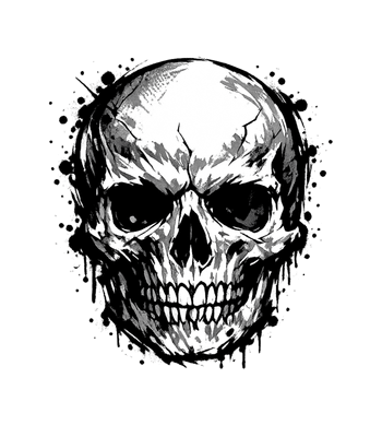 Edgy Skull Graphic