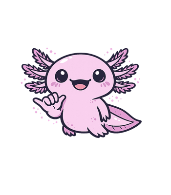 Cute Axolotl Shaka