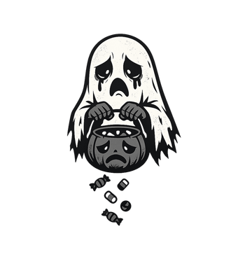 Sad Halloween Ghost