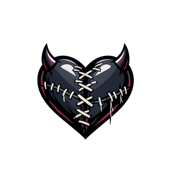Stitched Devil Heart