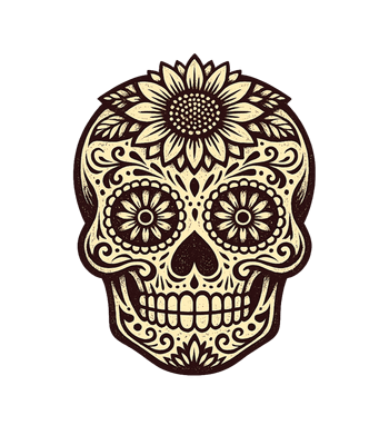 Sunflower Sugar Skull