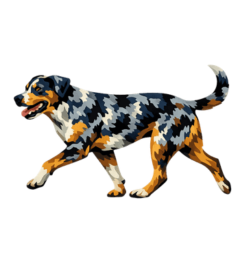 Geometric Pattern Dog