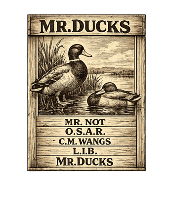 Mr. Ducks Vintage Art