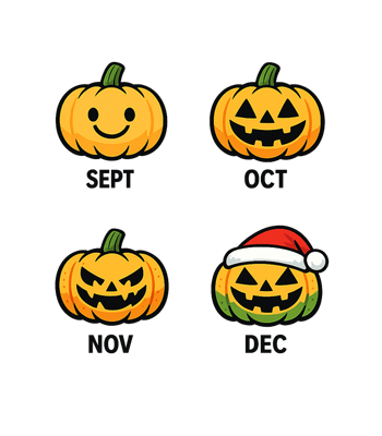 Pumpkin Seasonal Evolution