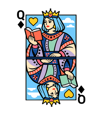 Literary Queen Card