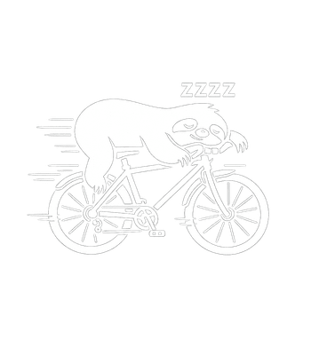 Sleeping Sloth Cyclist