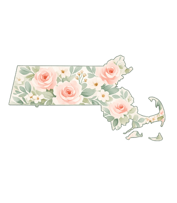 Massachusetts Floral Map