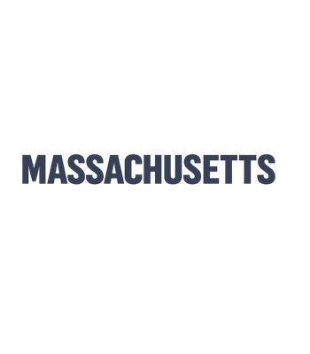 Massachusetts Block Letter Basic T-Shirt