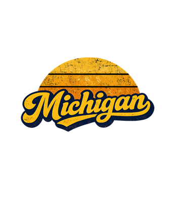 Michigan Retro Sunset