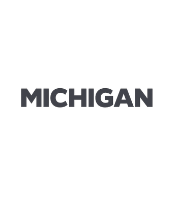 Michigan Block Letter Basic T-Shirt
