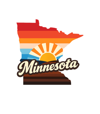 Minnesota Retro Sunset