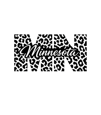 Minn Minnesota Leopard Print