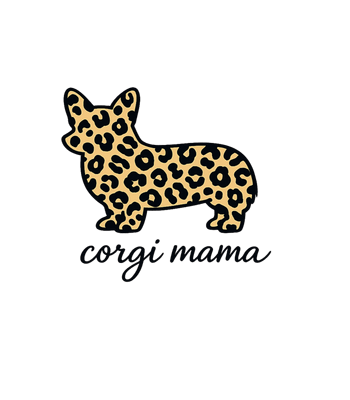 Leopard Corgi Mama