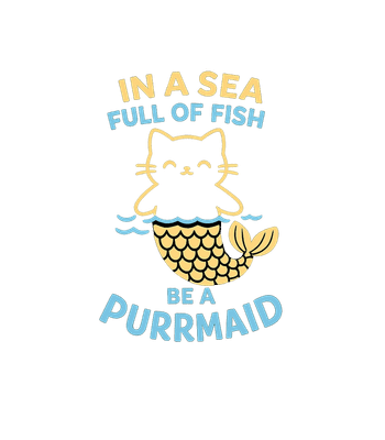 Purrmaid Cat Pun
