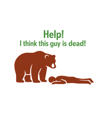 Bear Dead Guy Humor