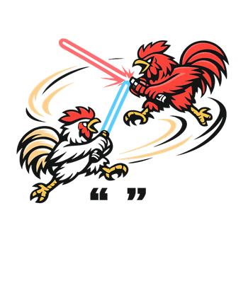 Rooster Lightsaber Duel