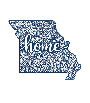 Missouri Home Floral Map