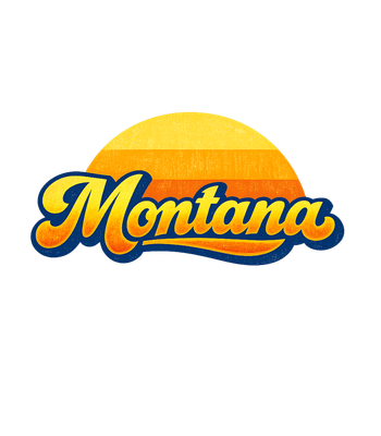 Retro Montana Sunset