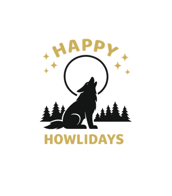 Happy Howlidays Wolf