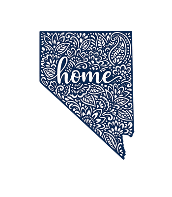 Nevada Home Floral Map