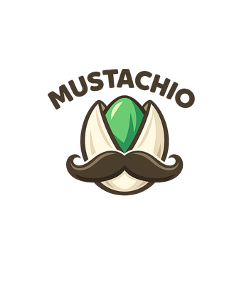 Mustachio Pun Pistachio