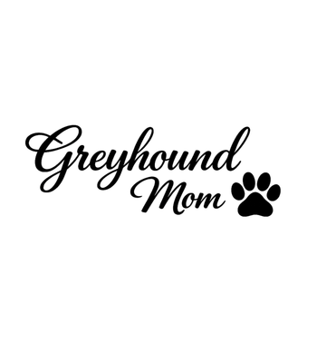 Greyhound dog mom Raglan