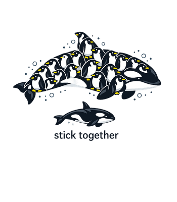 Penguins Stick Together